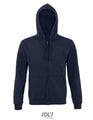 Heren Hooded Sweater Sols Zip Spike french Navy